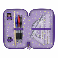 Gorjuss Pencil Case Triple Zip Filled Catch A Falling Star (607GJ15) 